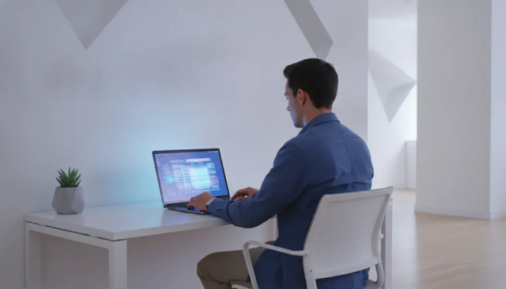 Borrower comparing mortgage fees and loan costs in a modern digital marketplace