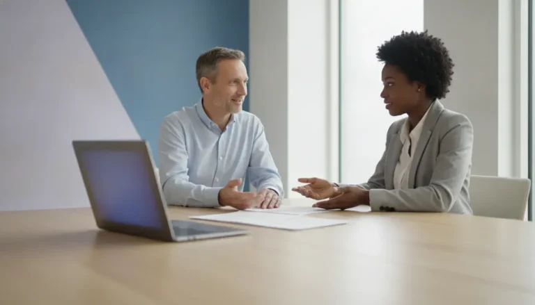 Borrower and mortgage professional comparing mortgage origination fees and loan costs